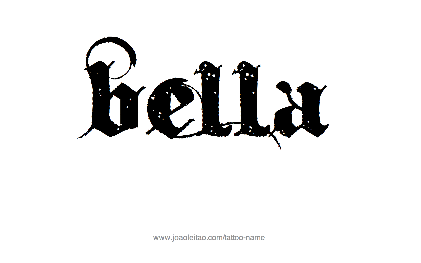 Bella Name Tattoo Designs